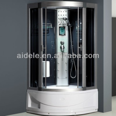 simple corner shower room with abs shower tray made in china