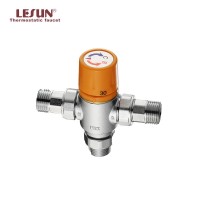 LESUN high-end DN20 DN25 brass universal thermostatic hot cold water shower mixing valve